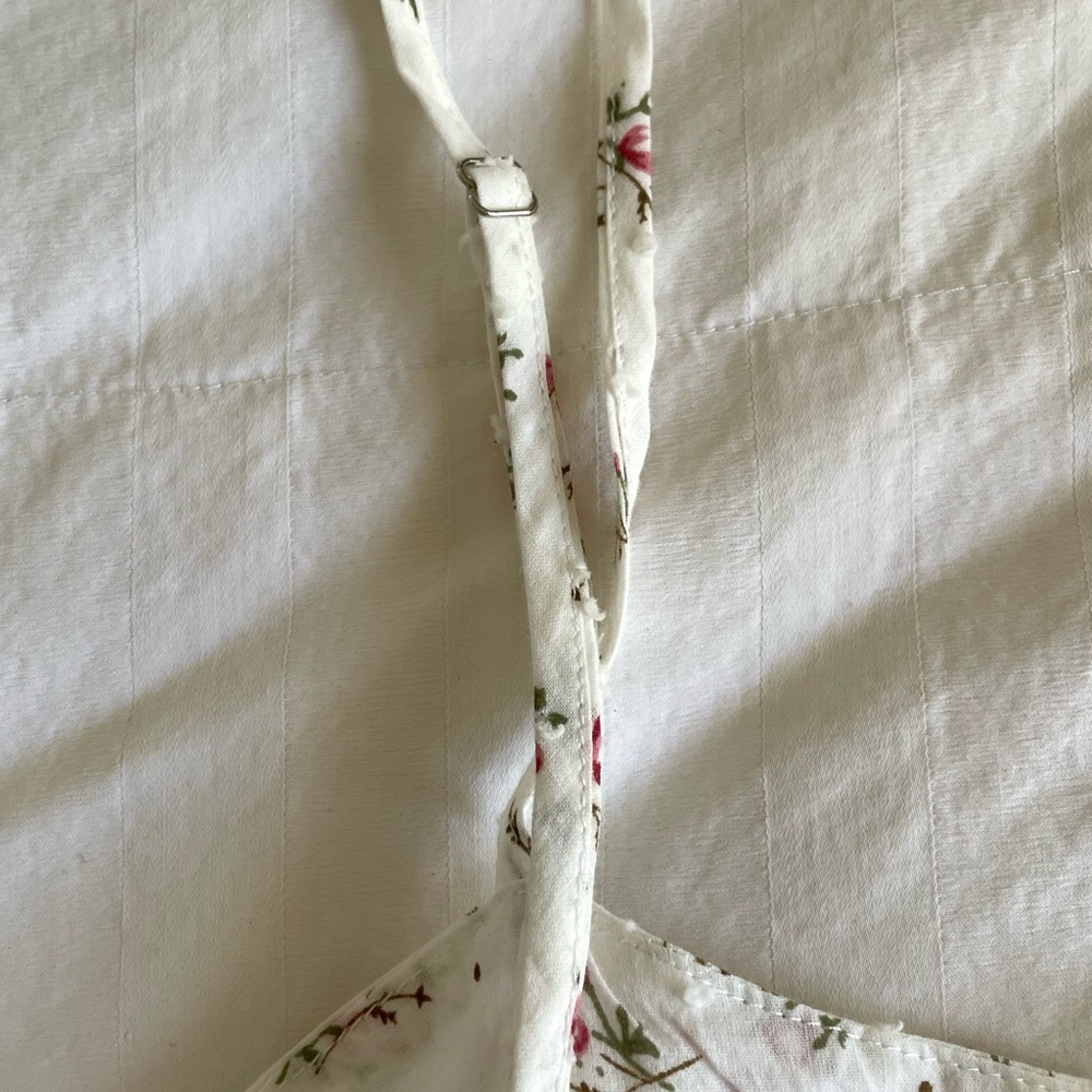 Franco White Cotton Romper Large - Picture 7 of 8